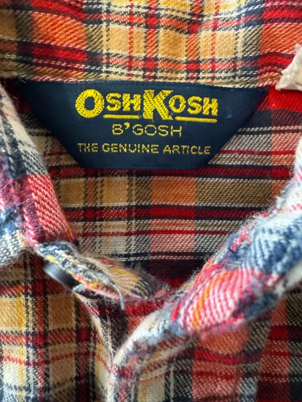 2T OshKosh B'gosh Multicolor Plaid Shirt and 3T children place jeans